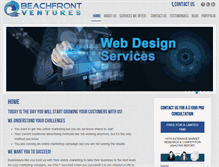 Tablet Screenshot of beachfrontventures.com